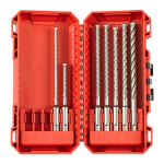 Milwaukee SDS-Plus MX4 grąžtų rinkinys betonui, 7 vnt.