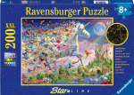 Ravensburger dėlionė, 200 detalių, pasakų &scaron;alis