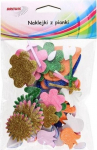 Blizgantys putplasčio lipdukai - gėlės (pvc31)