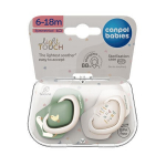 Simetrinis silikoninis čiulptukas Canpol Babies, įvairių spalvų, 6-18 mėn., 2 vnt.