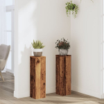 Stovai augalams, 2vnt., sendintos medienos, 17x17x60cm, mediena