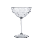 Merlon Prisma Coupe nedūžtančios plastiko kokteilinės taurės, skaidrios 280ml, 6 vnt.