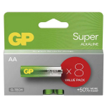 Alkalinės baterijos AA 1.5V GP, 8 vnt.