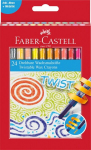 Va&scaron;kinės kreidelės Faber-Castell, i&scaron;sukamos, 24 spalvos