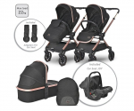 Universalus vežimėlis Lorelli Reya 3in1, black