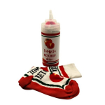 Originalios kojinės dovanų dėžutėje Tomato Ketchup, raudonos
