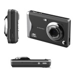 Skaitmeninis fotoaparatas 4K HD 3,0 colių IPS ekranas automatinio fokusavimo HD skaitmeninis fotoaparatas (juodas)