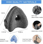 Kojų pagalvė, Ergonomi&scaron;kas kelių pagalvėlis miegui, Memory Foam kelių pagalvė su dirželiu miegui &scaron;one, pagalvė kojoms su nuimamu užvalkalu