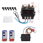 12V 500A gervės valdymo solenoidinis relės kontaktorius su belaidžiu gervės nuotolinio valdymo komplektu