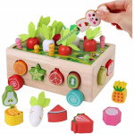 Medinis Montessori rinkinys &bdquo;Gaudyk kirmėlę&ldquo;