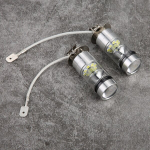 Car lights2Pcs H3 6000K 100W LED 20-SMD High Power Fog Driving DRL Light Bulbs HID