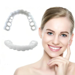 Originalios pagalvės, užvalkalai Momentinės kosmetinės dantų laminatės: prispaudžiami protezai vir&scaron;utiniams ir apatiniams dantims