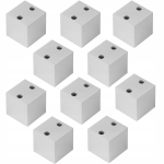 Baldų kojelės 10 vienetų Meblando aliuminis 50x50x50