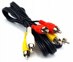 Av audio video kabelis 3x rca 3x rca cinch 1,8 m
