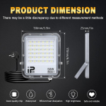 Rigidon 2 x 50 W Led lauko prožektorius su ki&scaron;tuku, 5000 Lm lauko prožektorius, 6000 K &scaron;altai balta Ip66 vandeniui atspari Led lempa sodui, kiemams, garažui, terasoms, kiemui (1 m maitinimo laidas)