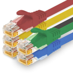 1conn - 3.0 m tinklo kabelis, ethernet, lan ir patch kabelis maksimaliam interneto greičiui ir jungia visus įrenginius su rj 45 lizdu, 5 spalvos 01