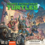 Zombicide White Death: Tmnt Time Crash Expansion - Vėžlių komandos žygis per zombių Niujorką, kooperatinis strateginis žaidimas su stalo miniatiūromis, nuo 14 metų, 1-6 žaidėjai, 1 valandos žaidimo trukmė