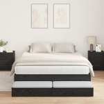 Organizacinė lova Juoda 150x200 cm