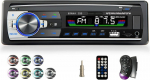 Automobilio radijas su Bluetooth, 7 spalvos, 2 Usb, Aux, Tf, Mp3, Fm