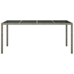 Sodo valgomojo stalas Pilkas 190x90x75 cm Poliratanas