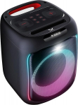 Majestic Fire 12 bluetooth garsiakalbis, daugiaspalvės led lemputės, usb/microsd/aux-in/mic, laidinis mikrofonas komplekte, įkraunama baterija, tws, ne&scaron;imo rankena