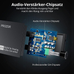 Prozor optinis į analoginį Vol+ Da keitiklis Toslink į Jack skaitmeninio garso adapteris su magnetiniu žiedo maitinimo kabeliu, optinis garso kabelis su garsumo valdymu optinis į Aux 3.5 mm skirtas Tv Blu-ray Hd Dvd