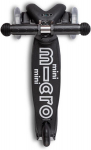 Micro Mobility Mini Micro Deluxe Eco Black paspirtukas i&scaron; perdirbto plastiko, juodas, amžiaus grupė: 1-5 metai, Mmd157, 67 cm