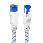 Lan kabelis, 20 m, cat 8 tinklo kabelis, ethernet kabelis, gigabitinis patch kabelis, 40 gbps, 2000 mhz, s/ftp interneto kabelis su rj45 jungtimi, skirtas ps5, xbox, switch, ne&scaron;iojamam kompiuteriui, mar&scaron;rutizatoriui, greitesnis nei cat 6/cat 7