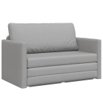 Grindų sofa-lova 2-in-1 Debesų pilka 124x71x78 cm audinys