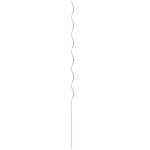 Spiralės augalų atramos 20 vnt 150 cm Cinkuotas plienas