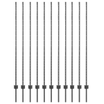Tvoros stulpai 22 vnt. U-kanalas Pilka 160 cm Plienas