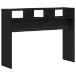 Konsolinis staliukas Juodas Ąžuolas 105x30x80 cm Inžinerinė mediena