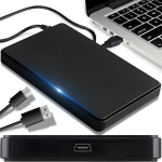 Retoo 2.5 colio i&scaron;orinis standžiojo disko dėklas usb 2.0 kabelis sata iii ssd hdd be įrankių montuojamas standžiojo disko dėklas 7 mm 9.5 mm juodas