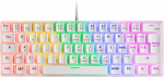 Mars Gaming Mk60 White, mechaninė žaidimų klaviatūra Frgb, Antighosting, mechaniniai red jungikliai, italų kalba