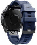 Tamsiai mėlynas dirželis Garmin Fenix 6 Sapphire (22 mm)