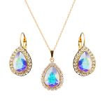 Papuo&scaron;alų rinkinys moterims DiamondSky &bdquo;Celestial Drop (Aurora Borealis)&ldquo; su Swarovski kristalais DS00S438