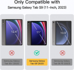 Jetech dėklas, skirtas samsung galaxy tab s9 11 colių plan&scaron;etiniam kompiuteriui su s pen laikikliu, pu verslo stiliaus folio stovas, apsauginis plan&scaron;etinio kompiuterio dėklas su ki&scaron;ene ir dirželiu, automatinis įjungimas/i&scaron;jungimas, kelių kampų žiūrėjimas