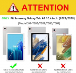 Succtop dėklas galaxy tab a7 10.4 2020 pu odos itin plonas dėklas su stovo funkcija, pie&scaron;tuko laikikliu, piniginės tipo atverčiamas plan&scaron;etinio kompiuterio samsung galaxy tab a7 t500/t505/t507 2020 apsauginis dėklas, haskis