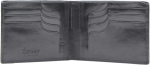 Esquire Toscana odinė vizitinių kortelių piniginė 12 cm - juoda -