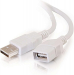 C2g Legrand trumpas Usb ilgintuvas, Usb A&ndash;a kabelis, baltas &bdquo;plug and Play&ldquo; kabelis, 1 metro Usb ilgintuvas, 1 vnt., 19003