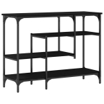 Konsolinis staliukas Juoda 100x35x75 cm Inžinerinė mediena ir plienas