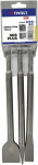 Tivoly 10901070043 L250mm Sds+ ardymo įrankiai - smailus kaltas - 20mm 3/4", kaltas - 40mm didelis kaltas (3 vnt. pakuotė), 30 W, 220 V, pilkas