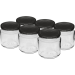212 ml twist-off jar with black lids &Oslash; 66 mm- 6 pcs