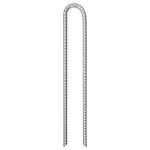 Palapinės kai&scaron;čiai, 6vnt., 41,5cm, skersmuo 12mm, U forma