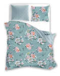 Medvilninė patalynė 220x200 Flowery Flower Garden Turquoise