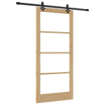 vidaXL Slankios durys ORKDAL Natūrali ir juoda 93 x 202 cm