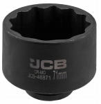 Jcb 3/4" 71mm 12-kampė smūginė mova