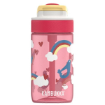 Kambukka Lagoon 400 ml Love Birds &ndash; vaikų butelis su &scaron;iaudeliu, Tritan, 100 % sandarus