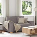Dvivietė sofa, pilkai ruda, 120 cm, audinys, Taupe