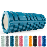 Masažinis cilindras Tunturi Yoga Grid, 33cm, žalsvai mėlynas
